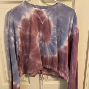 Tie-dye sweatshirt - slightly cropped - size M